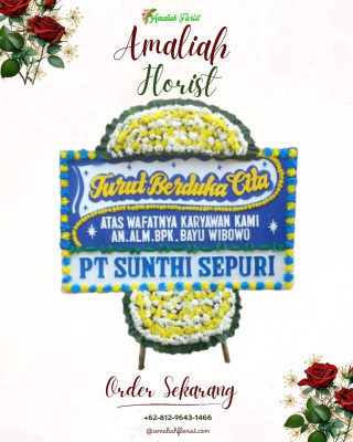 Papan Bunga Duka di Ancol Pasir