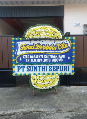 Papan Bunga Duka di Ancol Pasir