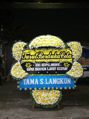 Papan Bunga Duka di Ancol Pasir